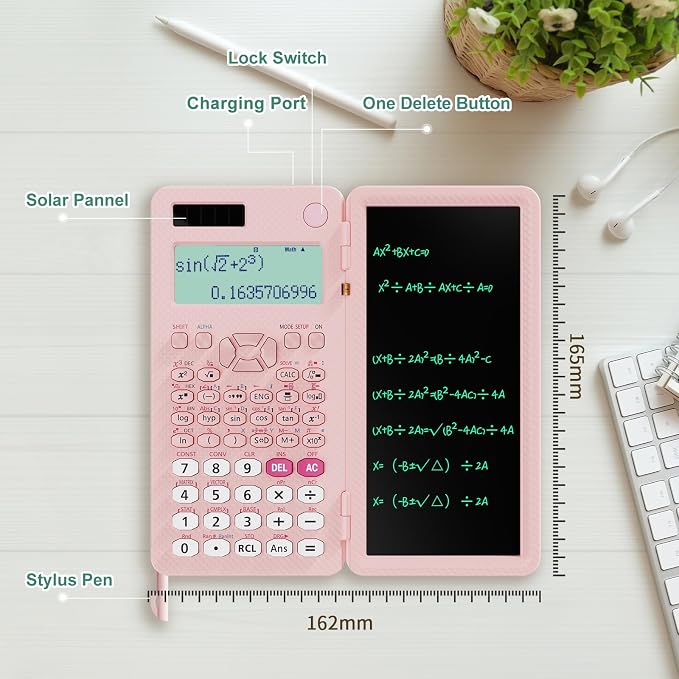 Rechargeable ROATEE 991ES MAX Scientific Calculators, CalcNote Multiview 4-Line - Image 7