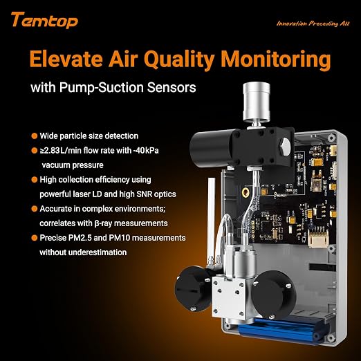 Temtop PMD331 Professional Particle Counter, 7-Channel Handheld Laser Dust - Image 4