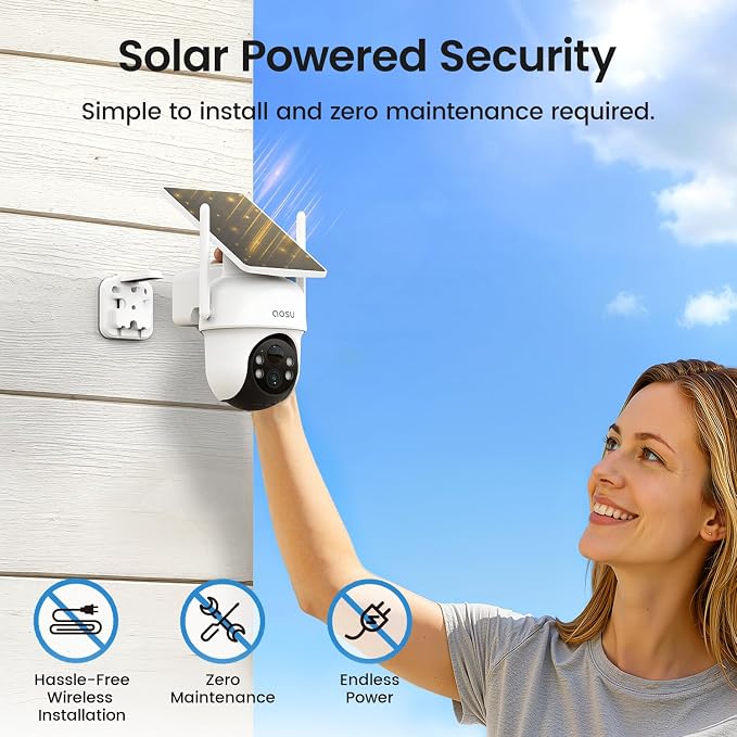 aosu Security Cameras Outdoor Wireless, 4 Cam-Kit, No Subscription Required - Image 8