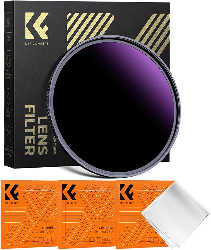 K&F CONCEPT 55mm ND1000000 ND Lens Filter Solar Eclipse Neutral Density Camera by KFCONCEPT