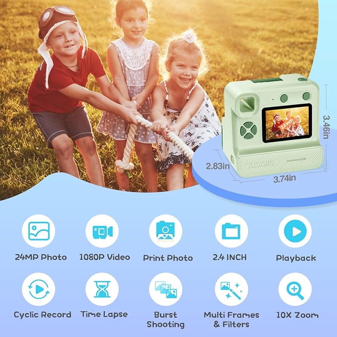 Kids Camera Instant Print, Christmas Birthday Gifts - Image 2