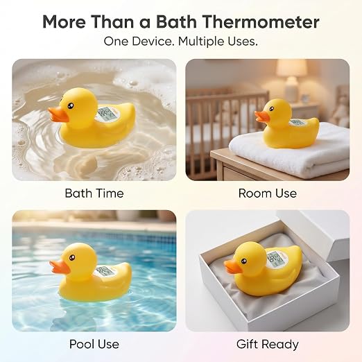 Baby Bath Thermometer with Smart Temperature Alert, Accurate Digital Water - Image 8
