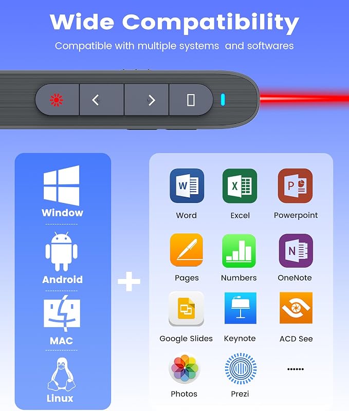 Presentation Clicker Rechargeable Compatible - Image 8