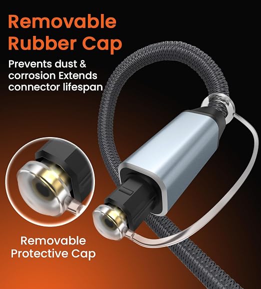 10FT-Toslink Optical Audio Cable Compatible - Image 5