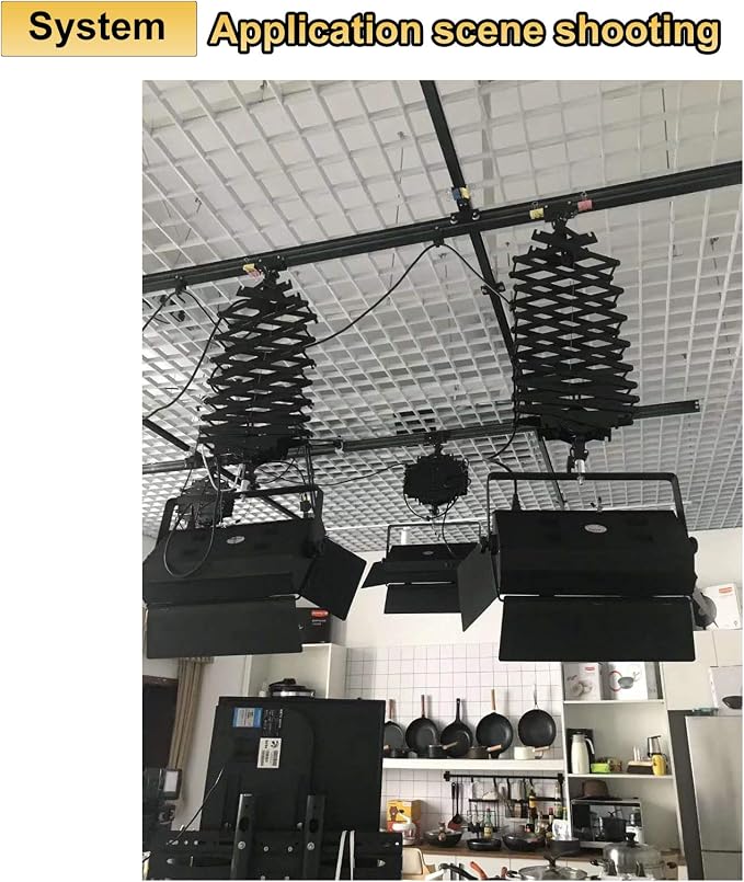 DATOUBOSS 2M Drop Pantograph for Studio Photography Ceiling Rail System - Image 7
