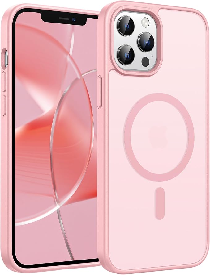 FNTCASE for iPhone 12 Pro Max Case: Translucent Matte Magnetic Phone Cover by FNTCASE