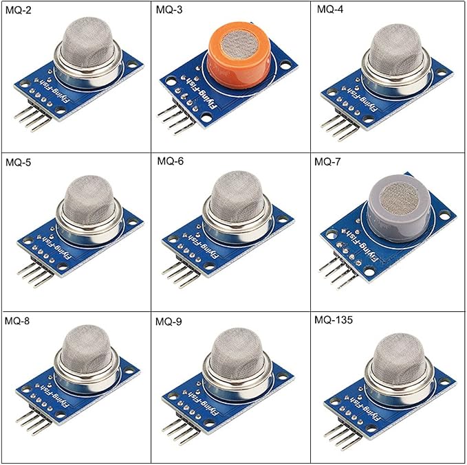 9 in 1 MQ Sensor Modules Kit Project Super Starter Kits by BAITHNA