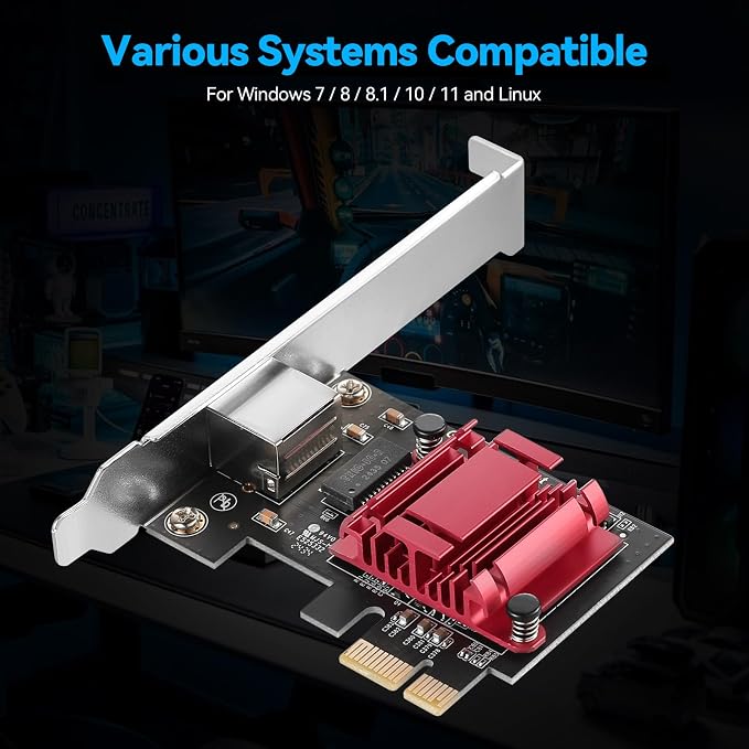5Gbps PCIe Network Adapter, RTL8126 Chip Multi-Gigabit Ethernet Card PCIe 3.1 X1 - Image 10