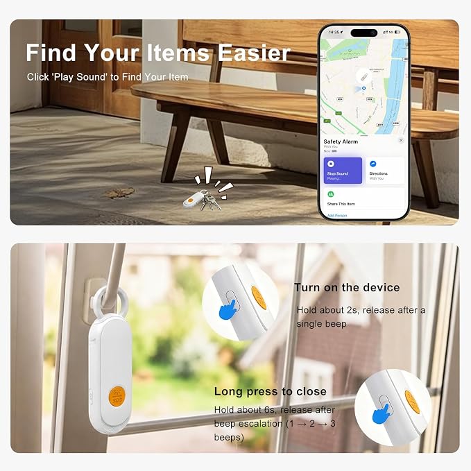 Personal Safety Alarm, GPS Tracker Keychain - Image 6