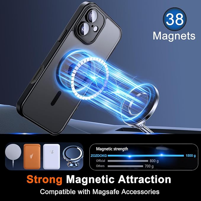 for iPhone 16 Plus Case with Privacy Screen Protector and Camera Protection - Image 3