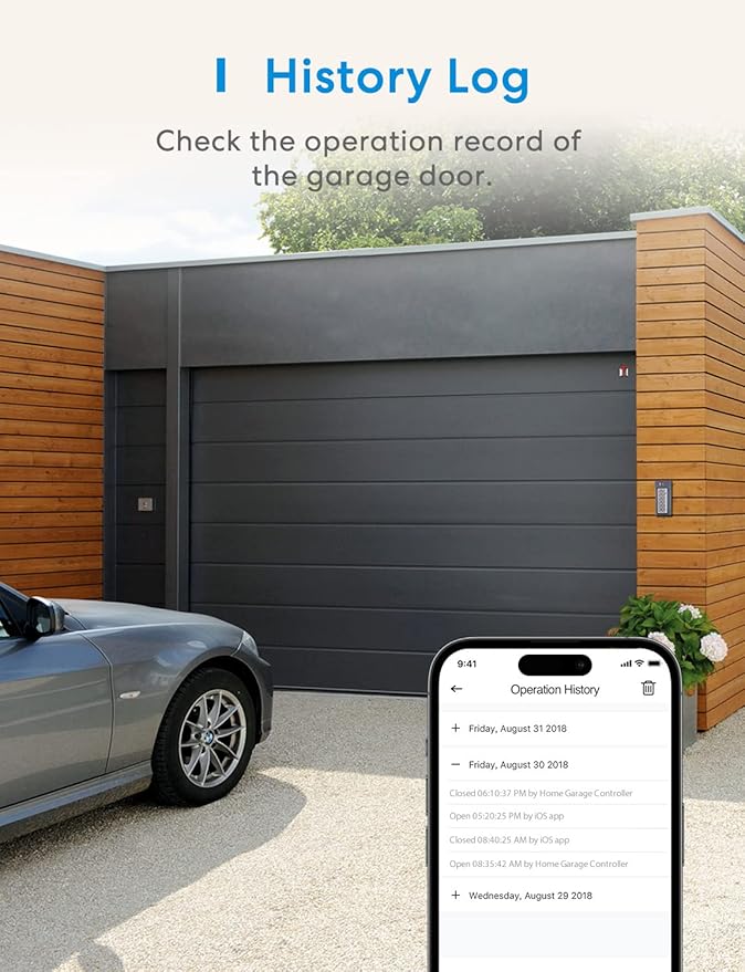 meross Smart Garage Door Opener Remote, APP Control, Compatible - Image 7