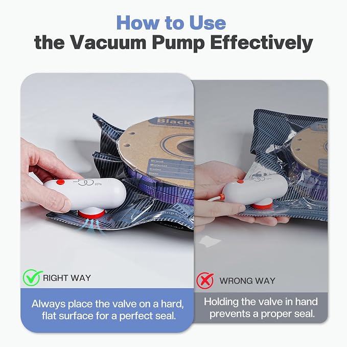 Vacbird 30pcs Filament Storage Bags Light-Proof Vacuum Storage Kit - Image 4