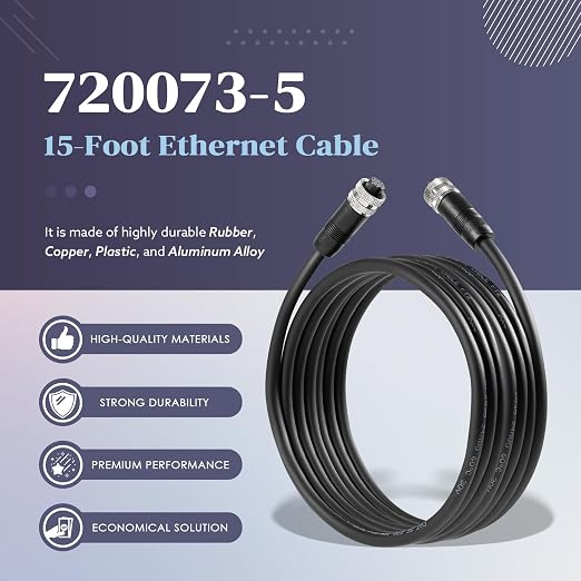 720073-5 Ethernet Cable AS EC 15E, 15-Foot Ethernet Cord, - Image 5