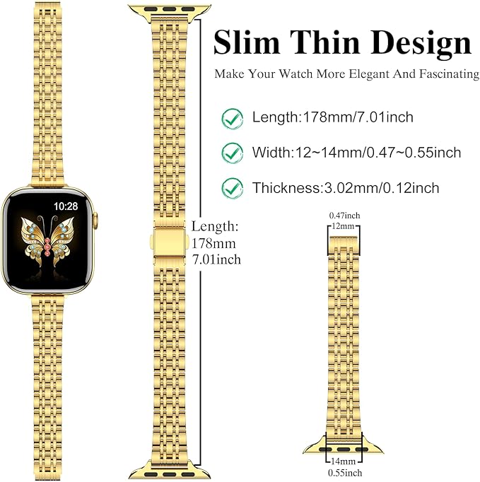 MioHHR Slim Metal Band Compatible - Image 3