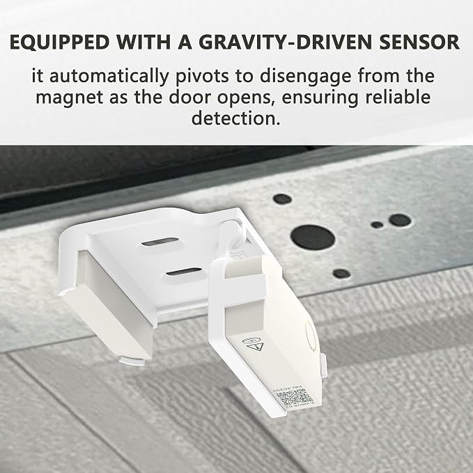Garage Door Bracket for Ring Alarm Contact Sensor 2nd Gen – White Mount - Image 2