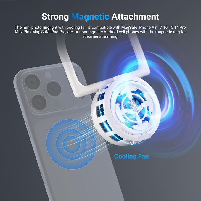 NEEWER Entry Level Version N36 Magnetic Selfie Ring Light & Phone Cooler - Image 3