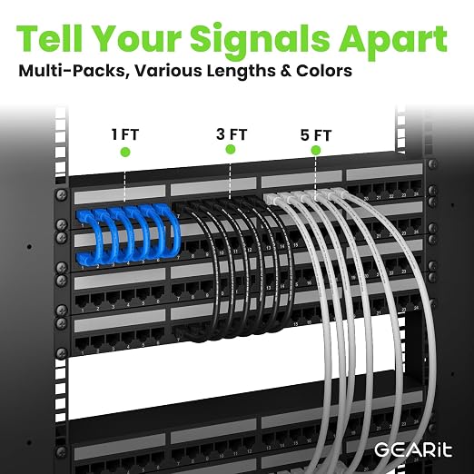 GEARit Cat6A Ethernet Cable 10Gbps Snagless Shielded SSTP, SFTP Shielded - Image 6
