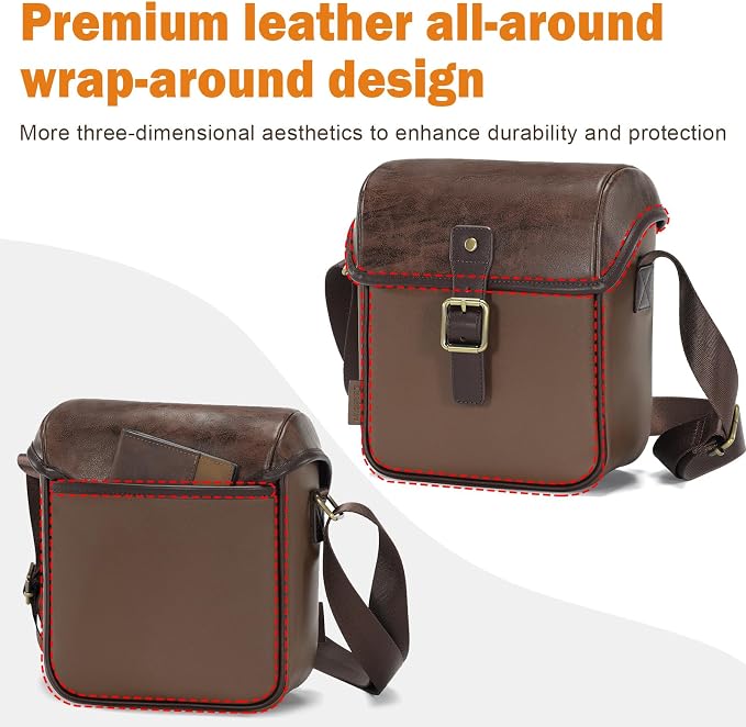 Cwatcun Camera Sling Bag PU Leather - Image 6