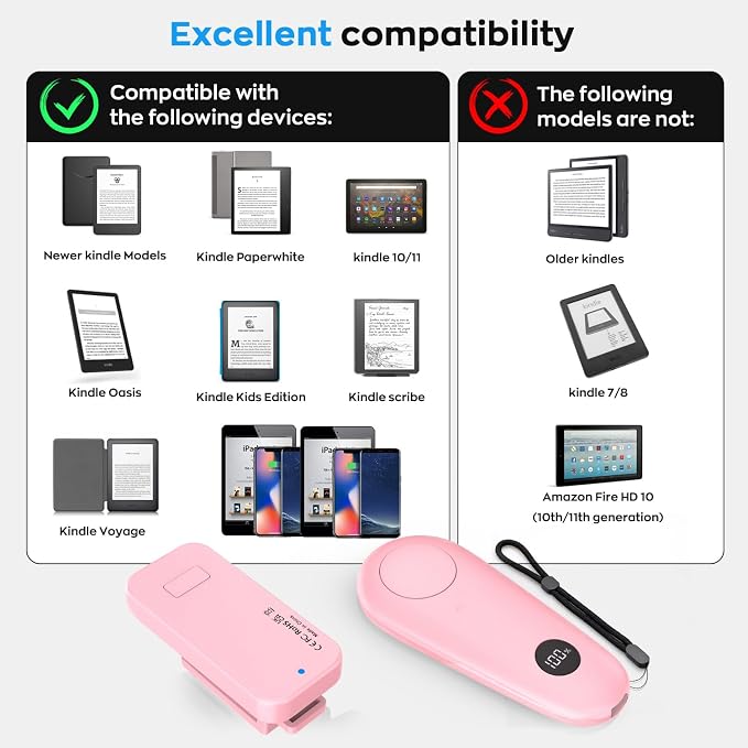 Page Turner for Kindle, Remote Control Clicker for Kindle Paperwhite Colorsoft - Image 8