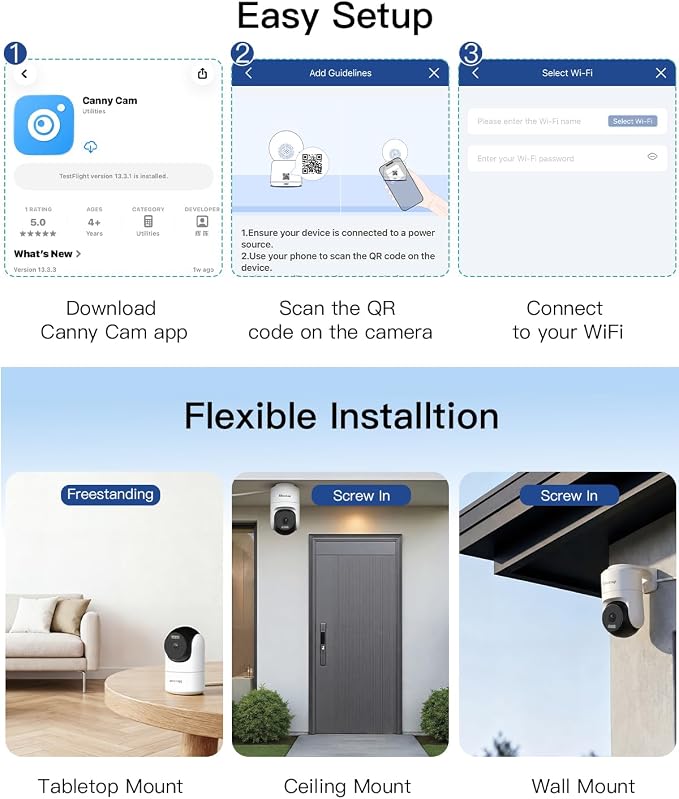 VIMTAG Pan/Tilt Outdoor Security Camera, 2.5K 4MP WiFi Home CCTV Camera - Image 13