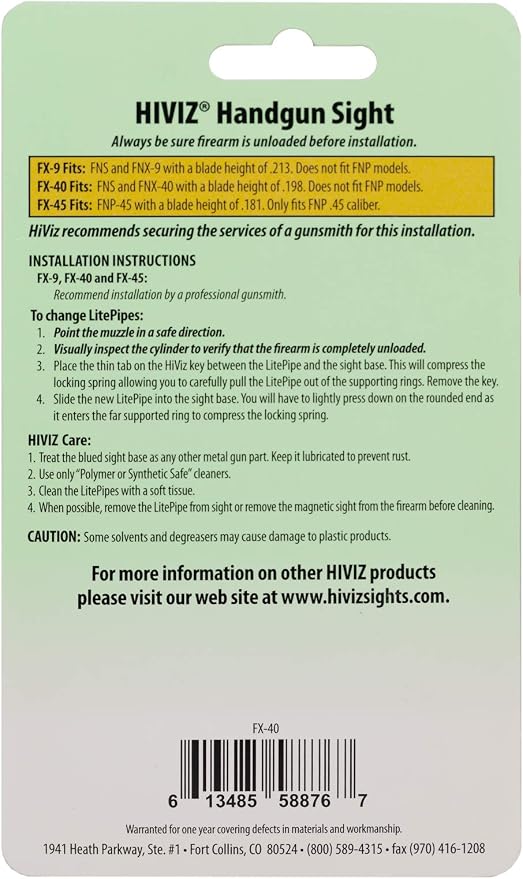 HIVIZ Fiber Optic Firearm Sight Systems - Image 3