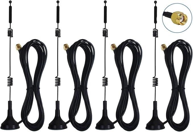 Dual Band Long Range WiFi Antenna, Eifagur 9dbi 2.4GHZ 5GHZ 5.8GHZ RP-SMA by Eifagur-ConnectorTheWorld