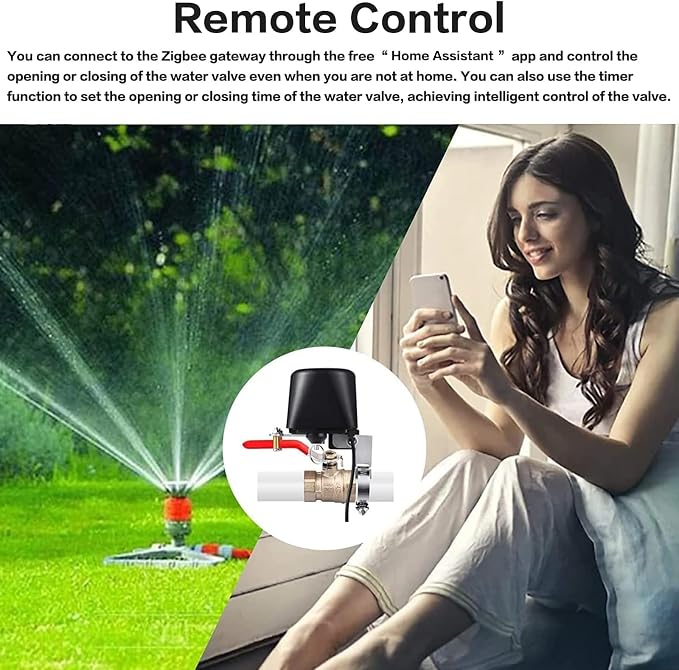 Jinvoo Zigbee Water Valve, Smart Water Valve, Sprinkler Controller, Electric - Image 7