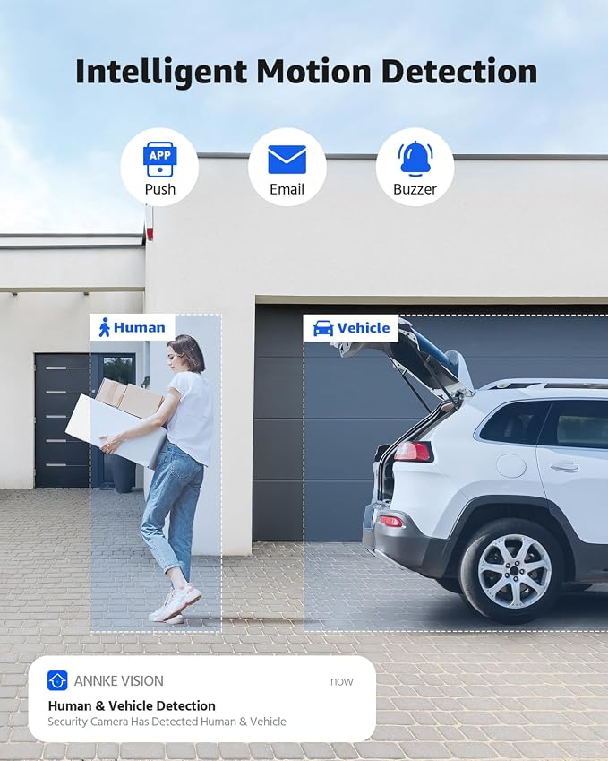 ANNKE H1200 12MP Security Camera System, H.265+ 8CH NVR, 4X 12 Megapixel UHD - Image 3