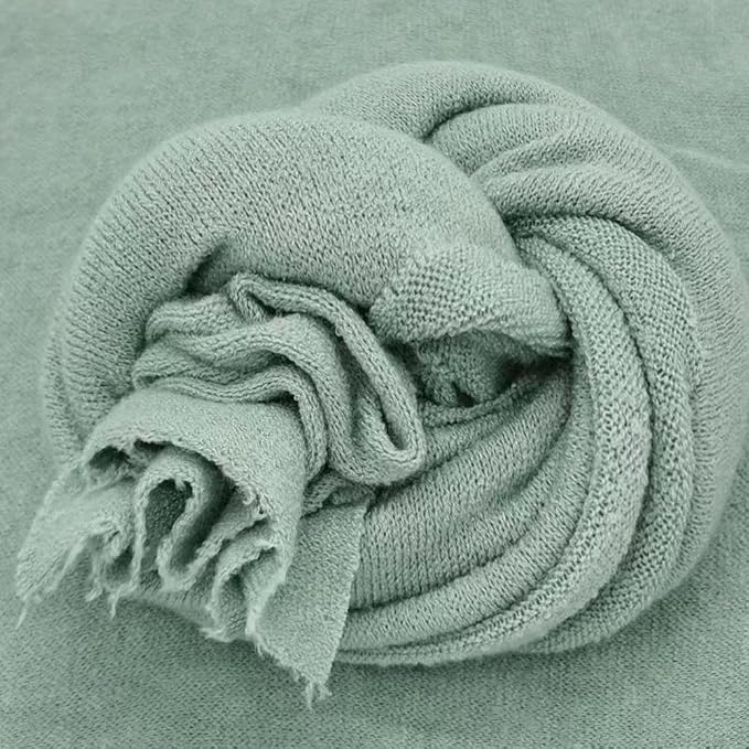 Newborn Posing Wrap Newborn Photography Props Soft Stretch Knit Blanket - Image 7