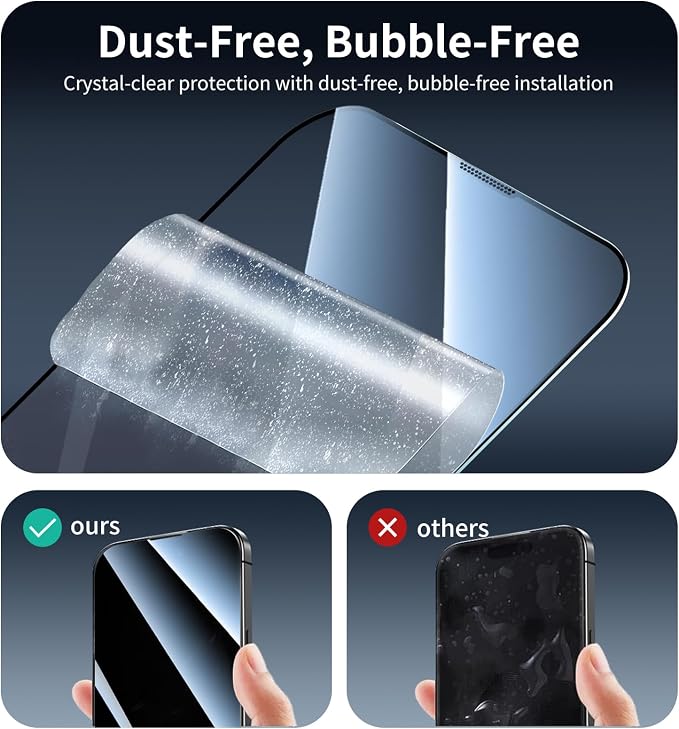 3+1-Pack, Screen Protector for iPhone 17e/16e/13 Pro/13/14 - Image 9