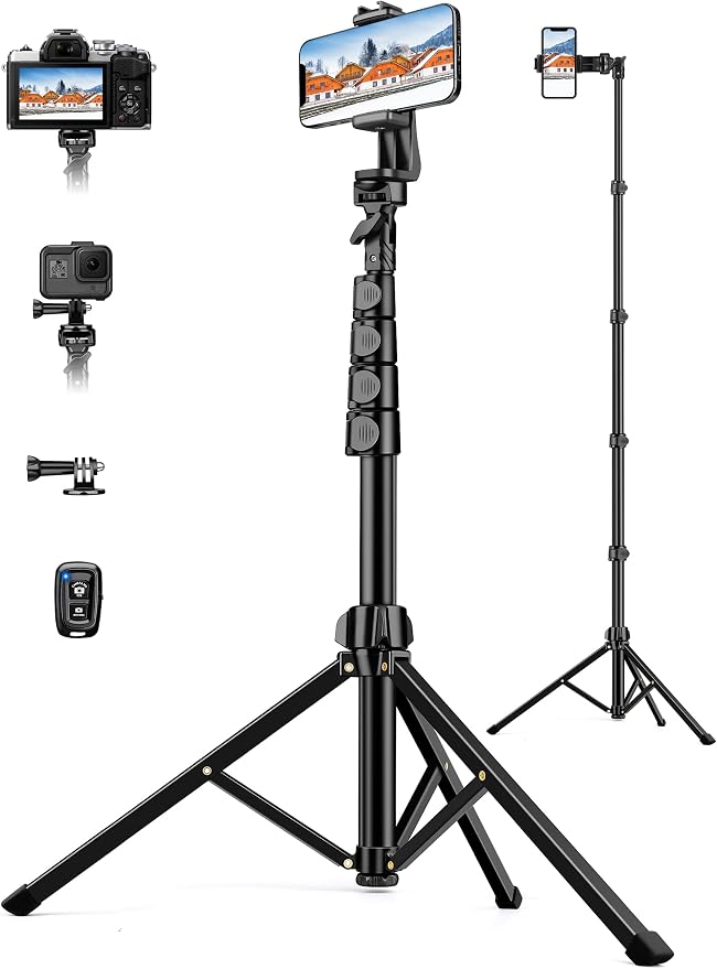 Phone Tripod, Camera Stand for iPhone, Compatible by Victiv