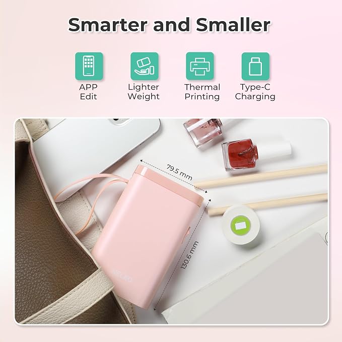 Nelko Label Maker Machine with Tape, P21 Bluetooth Label Printer, Wireless Mini - Image 4