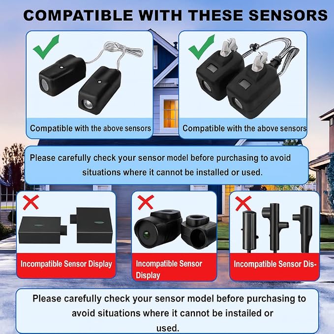 The Original Garage Door Sensor Sun Shield Protector 2-Pack – Made in USA - Image 3