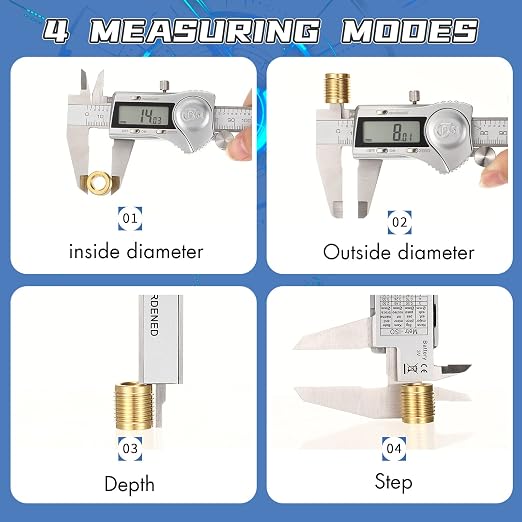Electronic Digital Calipers, inch and Millimeter Conversion, LCD Screen - Image 5