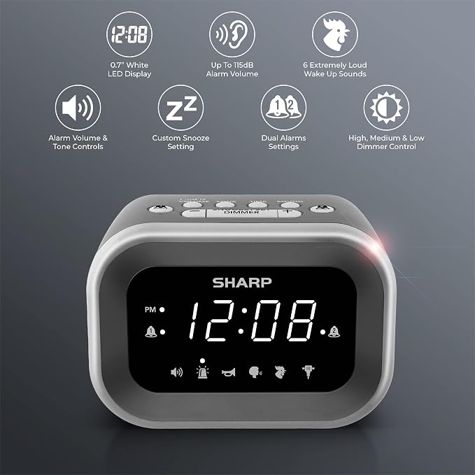 Sharp Big Bang Super Loud Alarm Clock - Image 2