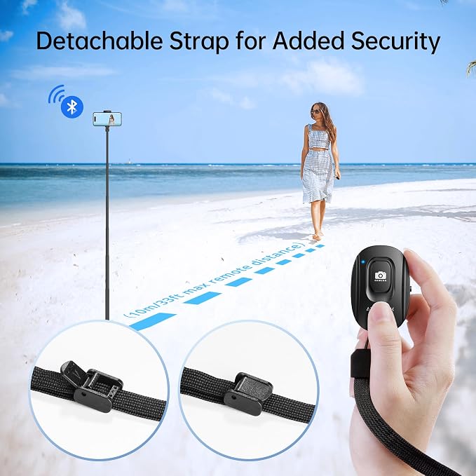 ATUMTEK Camera Remote Shutter for iPhone and Android Smartphones, Wireless - Image 7