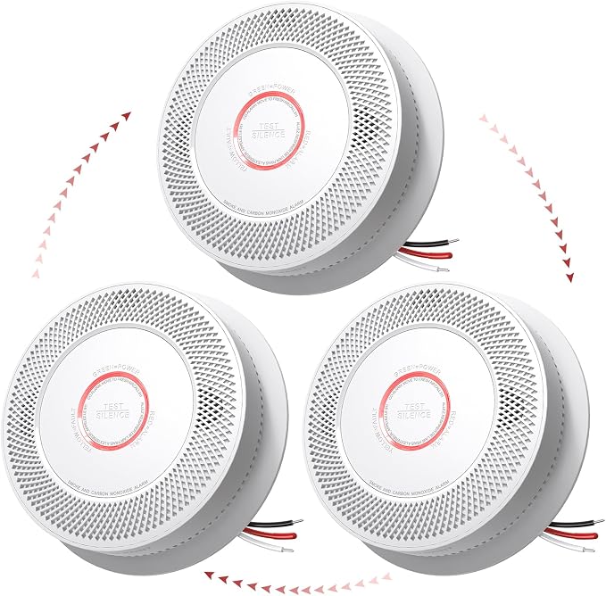 SITERLINK Hardwired Smoke and Carbon Monoxide Detector by Siterlink