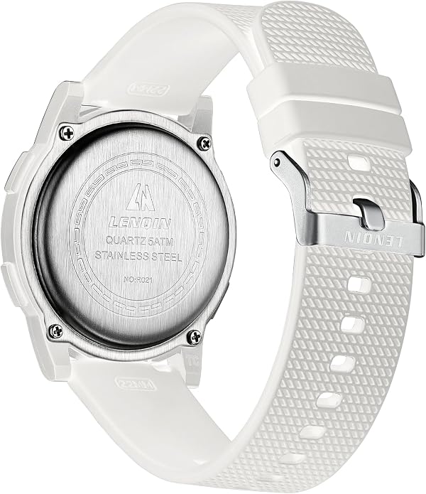 HANPOSH Mens Digital Watch Ultra Thin Minimalist Sports Waterproof Outdoor LED - Image 2