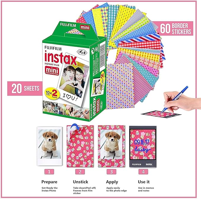 Fujifilm Instax Mini 12 Instant Camera Blossom Pink + Shutter Compatible - Image 3