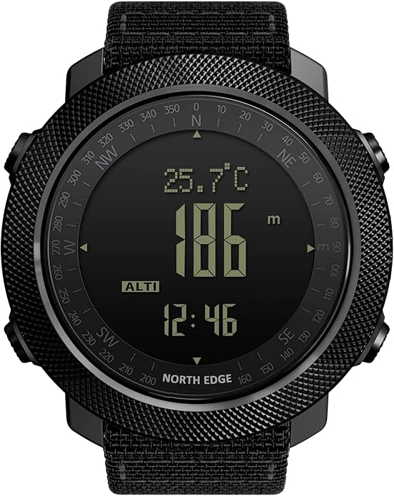 NORTH EDGE Military Watch for Men Large Face Tactical Survival Digital Wrist by NORTH+EDGE