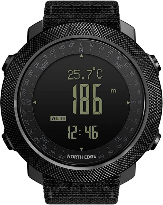 NORTH EDGE Military Watch for Men Large Face Tactical Survival Digital Wrist by NORTH+EDGE