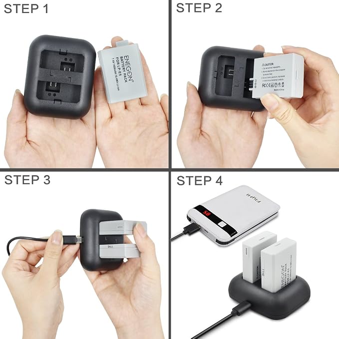ENEGON LP-E5 Replacement Battery and Rapid Dual Charger - Image 6