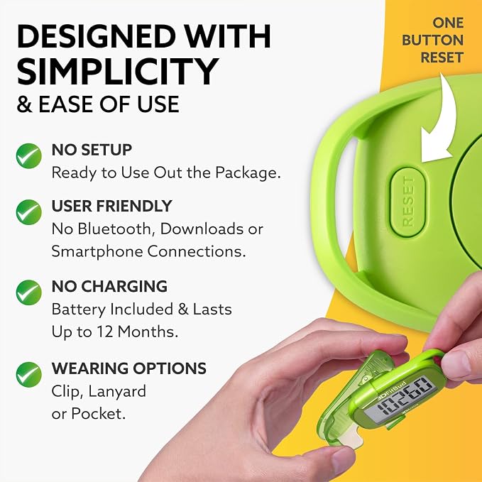 3DActive 3DFitBud Simple Step Counter Walking 3D Pedometer - Image 3