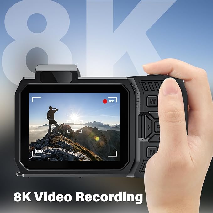 8K Underwater Camera, WiFi 33FT 70MP Waterproof Camera - Image 2