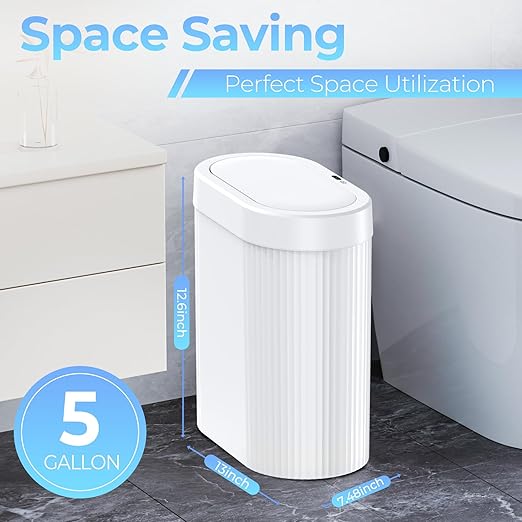 jinligogo 3 Pack 5 Gallon Bathroom Trash Can - Image 4