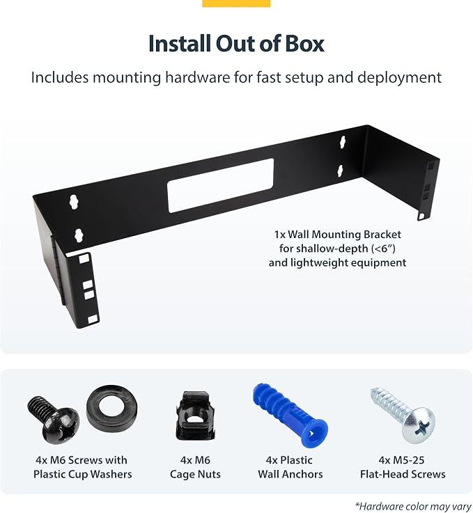 StarTech.com 2U Hinged Wall Mount Patch Panel Bracket - Image 5