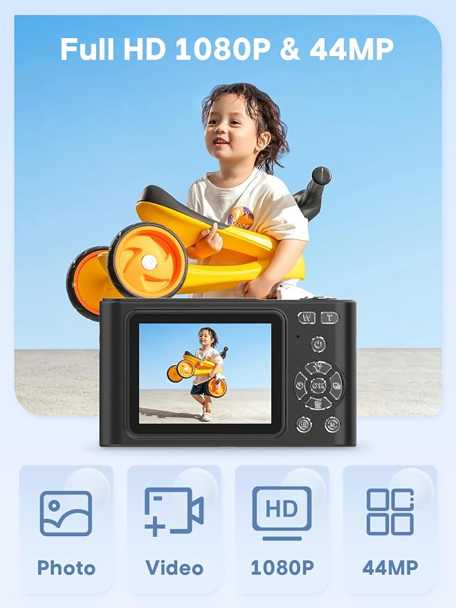 Digital Camera, 44MP Full HD 1080P Point and Shoot Camera - Image 2