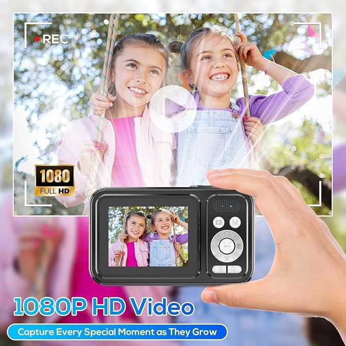 Digital Camera for Kids, 48MP FHD 1080P Point and Shoot Digital Cameras - Image 3