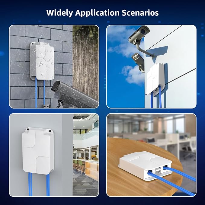YuanLey Outdoor 2.5 Gigabit PoE Extender 1 in 3 Out, 4 Port 2.5Gbps PoE - Image 9
