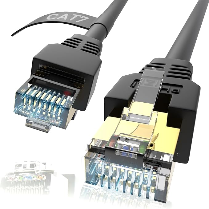 Ethernet Cable 125Ft, Cat7 3Ft 15Ft 25Ft 50Ft 100Ft 125Ft 150Ft 175Ft 200Ft by Phizli
